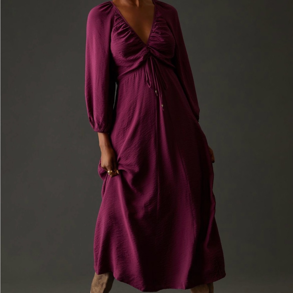 Anthropologie Dress, plum, size 12